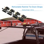 Ladder Rack Ratchet Straps With J-hook (4 Pcs), 1.4" Black Square Tube Mount. Fixed Price $49.00.