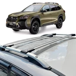 Roof Rack Cross Bars Gray Aluminum For Subaru Outback Wilderness 2021-2023. Fixed Price $99.99.