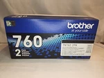 New Genuine Brother 2-PACK Black Toner Cartridges Sealed Bags TN7602PK. Fixed Price $109.99.