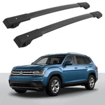 Black Cross Bars For Volkswagen Vw Atlas 2018-2024 Roof Rack Rails. Fixed Price $56.99.