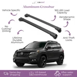 Erkul Roof Rack Cross Bars Fits Honda Passport 2019-2025 Raised Rails Black. Fixed Price $134.90.