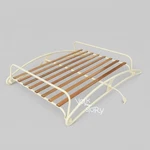 Vintage Airstreme Tear Drop Vw Beetle Roof Rack Wood Slats Ivory. Fixed Price $589.00.