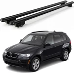 Roof Rack Cross Bars For Bmw X5 E70 2007 2013 Flush Rail Black Aluminum Pair. Fixed Price $129.99.