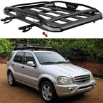 Roof Rack Cargo Basket Cross Bars Led Lights For Mercedes-benz Ml W163 W164 W166. Fixed Price $229.06.