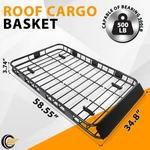 64" Rack Cargo Basket Rooftop Carrier Universal Luggage Holder. Fixed Price $100.50.