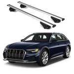 Erkul Roof Rack Cross Bars For Audi A6 Allroad 2020-2026 Raised Rails-silver. Fixed Price $80.99.