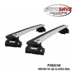 Thule Alu Wingbar Evo Silver Roof Set To Fit Porsche Macan 14-22 Closed Rail. Fixed Price $393.10.