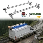 2 Bars 63" Van Roof Rack Fit Ford Transit, Ram Promaster, Nissan NV,550LBS. Fixed Price $219.00.