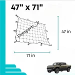 Gmc Hummer Ev Pickup 2022-25 47" X 71" Heavy Duty Cargo Net Bed Down Hooks. Fixed Price $22.50.