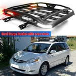 For Toyota Sienna 50" Roof Rack Top Cargo Carrier Basket W/ Led Lights +crossbar. Fixed Price $229.53.