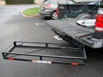 Swingaway Tow Hitch Mount Cargo Carrier Luggage Rack Basket 50"X20". Fixed Price $589.91.