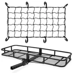 60" Cargo Carrier Hitch Hauler Mounted Receiver Luggage Basket With Net. Fixed Price $169.96.