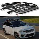 Roof Racks Cargo Basket Cross Bars W/led Lights For 21-2025 Jeep Grand Cherokee. Fixed Price $229.06.