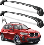 Lockable Roof Rack Cross Bars 260LBS Compatible With Bmw X3 2018-2025, Black. Fixed Price $187.02.