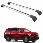 For Gmc Acadia GEN3 (2024-UP) Roof Rack Cross Bars Raised Rail, Silver. Fixed Price $208.00.