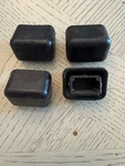 4 Thule EC-1 Black Plastic End Caps For Rectangle-square Bars EC1 Covers. Fixed Price $12.00.
