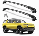 Lockable 330LBS Roof Rack Cross Bars Compatible With Rivian R1S 2022-2026. Fixed Price $105.99.