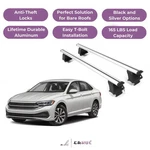 Erkul Roof Rack Crossbars For Volkswagen Jetta 2019-2026 Naked Aluminum. Fixed Price $238.41.
