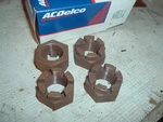 1938-1965 Gmc Chevrolet Truck Nos Gm# 379656 (qty 4) Spindle Nuts 3/4 Ton. Fixed Price $13.00.