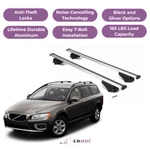 Erkul Roof Rack Cross Bars For Volvo XC70 2008-2016 Raised Rails Silver. Fixed Price $159.90.