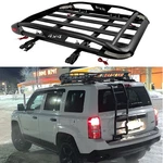 Aluminum Roof Rack Cargo Carrier Basket Cross Bars W/ Led Light For Jeep Patriot. Fixed Price $229.49.