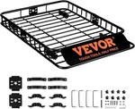 Vevor Rack Cargo Basket, 46" 36" 4.5" Rooftop 46X36IN, Red. Fixed Price $147.18.