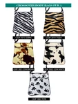 Us Handmade Handbag Crossover Body With "animal Fur 1" Pattern. Fixed Price $36.00.