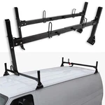 Black Van 2 Bar Ladder Roof Racks Set Ford Econoline 350LB Steel Cross. Fixed Price $149.89.