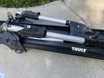 Thule 593 Wheel-on Quick-release Bike Holder Roof Fork Mount. Fixed Price $50.00.