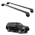 For Infiniti QX4 1997-2003 Roof Rack Cross Bars Ray Slot Rail Black. Fixed Price $198.00.