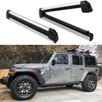 Ski Snowboard Top Roof Rack Carrier Cross Bars + Lock For Jeep Wrangler Sahara. Fixed Price $119.06.