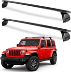 Roof Rack Cross Bars For 2007-2025 Jeep Wrangler Jk Jl With Anti-theft Lock. Fixed Price $119.99.