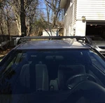 Yakima Roof Rack Cross Bars With Towers And Locks. Fixed Price $180.00.