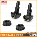 2XUNIVERSAL Car Windshield Wiper Washer Squirter Nozzle Spray Jet Kit Fluid Hose. Fixed Price $9.89.