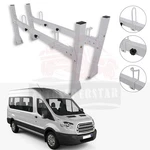 2 Pcs Crossbar Van Ladder Roof Rack Steel Fast Ship For Chevy Express. Fixed Price $117.99.