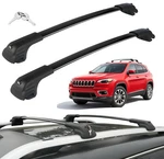 Lockable Roof Rack Cross Bars Luggage Carrier For Jeep Cherokee 2014-2023 Black. Fixed Price $68.00.