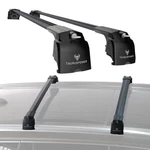 For Volvo V60 MK2 2019 Onwards Locking Roof Rack Cross Bars Rails Alu Black Set. Fixed Price $119.42.