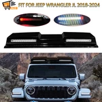 For Jeep Wrangler Jl 2018-2024 Black Top Lamp Model Roof Light Bar W/ Led Drl. Fixed Price $159.69.