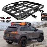 For Jeep Compass Aluminum Roof Rack Cargo Carrier Basket & Crossbar W/ Led Light. Fixed Price $229.19.