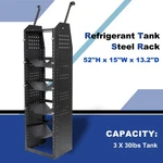 52''H Refrigerant Tank Rack Steel Freon Holder Shelving Adjustable New. Fixed Price $229.98.