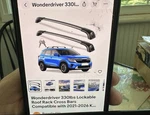 Wonderdriver 330LBS Lockable Roof Rack Cross Bars Compatible With 2021-2026 K.... Fixed Price $79.95.