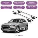 Erkul Roof Rack Cross Bars For Audi / SQ5 2018-2026 With Flush Rails Silver. Fixed Price $189.90.