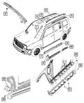 Genuine Mopar 2016-2017 Jeep Patriot Roof Rack Side Rail Rear Right 68302014AA. Fixed Price $143.09.