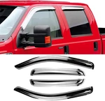 Chrome Side Window Visors Vent Deflector For 02-08 Dodge Ram 1500,03-09 .... Fixed Price $110.99.