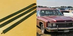 Roof Rack Rail Gaskets 21-1/4" Long 1971-1976 Gm Full Size Wagon 73CC3-8L. Fixed Price $20.00.