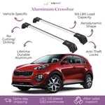 Fits Kia Sportage 2017-2022 With Factory Rails 2PCS Roof Rack Cross Bars 165 Lbs. Fixed Price $112.41.