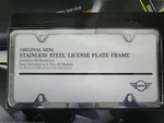 Oem Mini Cooper Laser Slimline Stainless Steel License Plate Frame 82122365011. Fixed Price $38.00.