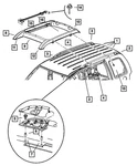 Genuine Mopar Roof Rack Cross Rail Rear 55156586AC. Fixed Price $12.10.