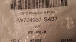 Ford Oem 2000-2004 Focus Roof Rack Luggage Support Nuts W704987S437 Nip (4 Piecs. Fixed Price $12.60.
