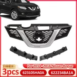 For Nissan Rogue Sv 2014-2016 Front Bumper Bracket Upper Grille Trim 3 Pcs. Fixed Price $61.00.